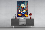 Anger of Donald Duck Glass Wall Art  || Designer Collection | Insigne Art Design.