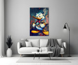 Anger of Donald Duck Glass Wall Art  || Designer Collection | Insigne Art Design.