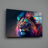 Nobility of the Lion Glass Wall Art  || Designer Collection | Insigne Art Design.