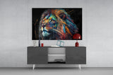 Nobility of the Lion Glass Wall Art  || Designer Collection | Insigne Art Design.