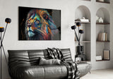 Nobility of the Lion Glass Wall Art  || Designer Collection | Insigne Art Design.