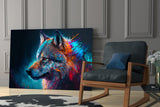 Freedom of the Wolf Glass Wall Art  || Designer Collection | Insigne Art Design.