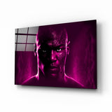 Pop Art Basketball Legend Glass Wall Art || Designer Collection - 72x46 cm