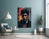 Al Pacino Glass Wall Art  || Designer Collection.