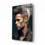 Fight Club - Tyler Durden Glass Wall Art  || Designer Collection