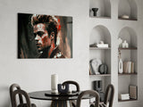Fight Club - Tyler Durden Glass Wall Art  || Designer Collection.