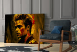 Fight Club - Tyler Durden Glass Wall Art  || Designer Collection.