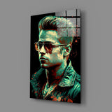 Fight Club - Tyler Durden Glass Wall Art  || Designer Collection.
