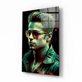 Fight Club - Tyler Durden Glass Wall Art  || Designer Collection