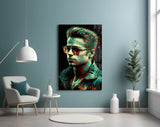 Fight Club - Tyler Durden Glass Wall Art  || Designer Collection.
