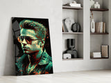 Fight Club - Tyler Durden Glass Wall Art  || Designer Collection.
