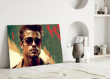 Fight Club - Tyler Durden Glass Wall Art  || Designer Collection.