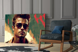 Fight Club - Tyler Durden Glass Wall Art  || Designer Collection.