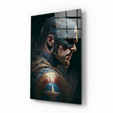 Captain America Glass Wall Art  || Designer Collection.