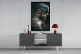 Captain America Glass Wall Art  || Designer Collection.