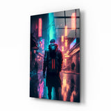 Cyberpunk Glass Wall Art  || Designers Collection.