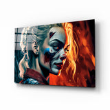 Harley Quinn Glass Wall Art  || Designer Collection.