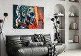 Harley Quinn Glass Wall Art  || Designer Collection.