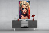 Harley Quinn Glass Wall Art  || Designer Collection.
