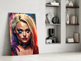 Harley Quinn Glass Wall Art  || Designer Collection.
