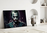 Joker Glass Wall Art  || Designer Collection.