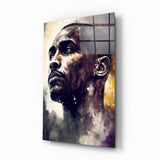 Glasbild Abstract Basketball Legend || Designer-Kollektion - 72x46 cm