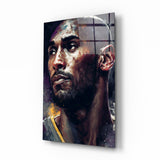 Kobe Bryant Glass Wall Art  || Designer Collection.