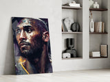 Kobe Bryant Glass Wall Art  || Designer Collection.