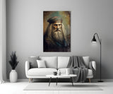 Leonardo da Vinci Glass Wall Art  || Designer Collection.