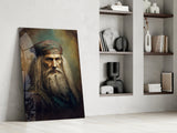 Leonardo da Vinci Glass Wall Art  || Designer Collection.