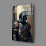 Boba Fett Glass Wall Art  || Designer Collection.