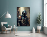 Boba Fett Glass Wall Art  || Designer Collection.