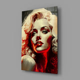Marilyn Monroe Glass Wall Art  || Designer Collection.