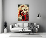 Marilyn Monroe Glass Wall Art  || Designer Collection.