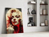 Marilyn Monroe Glass Wall Art  || Designer Collection.