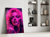 Marilyn Monroe Glass Wall Art  || Designer Collection.