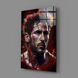 Messi Glass Wall Art  || Designer Collection.