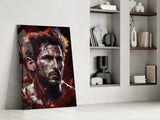 Messi Glass Wall Art  || Designer Collection.