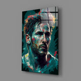 Messi Glass Wall Art  || Designer Collection.