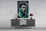 Messi Glass Wall Art  || Designer Collection.