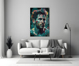 Messi Glass Wall Art  || Designer Collection.