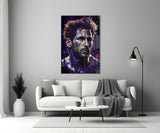 Messi Glass Wall Art  || Designer Collection.