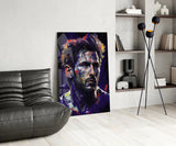 Messi Glass Wall Art  || Designer Collection.