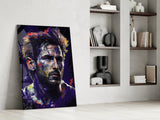 Messi Glass Wall Art  || Designer Collection.