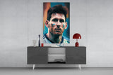 Messi Glass Wall Art  || Designer Collection.