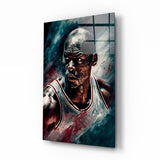 Michael Jordan Glass Wall Art  || Designer Collection.