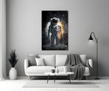 Astronaut  Glass Wall Art  || Designer Collection.