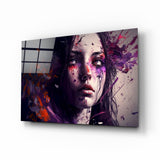 Beauty of a Sadness Glass Wall Art  || Designer Collection.