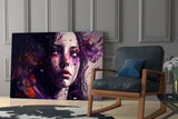 Beauty of a Sadness Glass Wall Art  || Designer Collection.