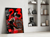 Micheal Jordan Glass Wall Art || Designer Collection.